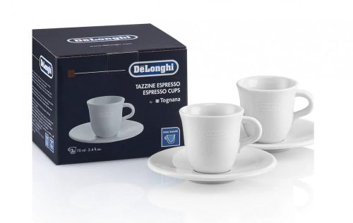 DeLonghi DLSC308 Porcelán espresso csésze, 2 darabos kiszerelés, fehér