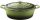 La Cuisine 6100 Zöld öntöttvas ovál sütőtál 29cm 4,75l+fedő, fehér belső mázas