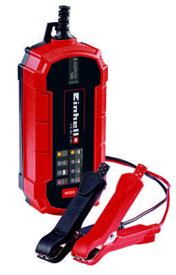 Einhell 1002215 CE-BC 2M mikroprocesszor-vezérelt, intelligens akkumulátortöltő, 12V, 2A