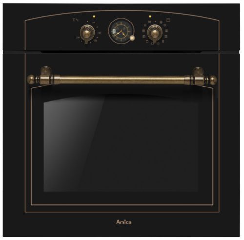 Amica TR110TB beépíthető sütő, 65 liter, 11 program, légkeverés, gőztisztítás, 3.6kW, fekete
