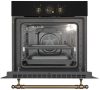 Amica TR110TB beépíthető sütő, 65 liter, 11 program, légkeverés, gőztisztítás, 3.6kW, fekete