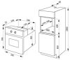 Amica TR110TW beépíthető sütő, 65 liter, 11 program, légkeverés, gőztisztítás, 3.6kW, bézs