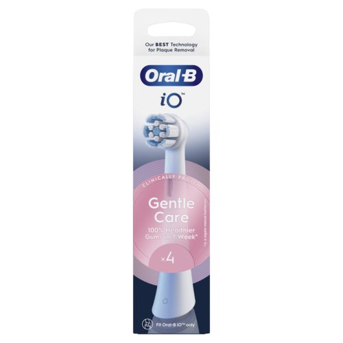 Oral-B iO Gentle Care elektromos fogkefefej, pótfej, 4 darabos, fehér