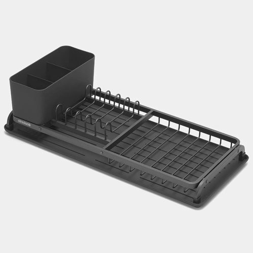 Brabantia 180433 edényszárító és tálca, kicsi, sötét szürke