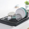 Brabantia 180437 edényszárító és tálca, nagy, sötét szürke
