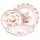 Tognana ON070186129 Olimpia New Coral Loira porcelán étkészlet, 18 részes