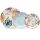 Tognana MC070186009 Tropical Rose Madison porcelán étkészlet, 18 részes
