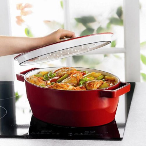 Pyrex 203165 Slowcook öntöttvas sütőtál, ovális, 29 cm, 3,8 liter