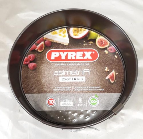 PYREX 203188 Asimetria bevonatos tortaforma csatos 26 cm