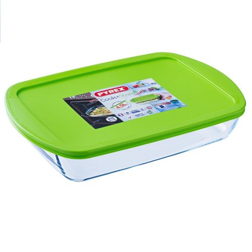 PYREX 203223 Cook & Store tepsi, műanyag tetővel 40x27x7 cm