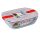 PYREX 203227 Cook & Heat téglalap sütőtál, műanyag tetővel 28x20x8 cm 2,5l