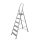 Eurogold SUPER HOME 6 acél létra, 5+1 fokos, 205x55x9cm, max 150kg