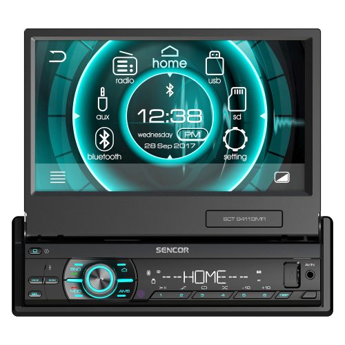 Sencor SCT 9411BMR multimédiás fejegység, 7" (23cm), 4x40W, Bluetooth