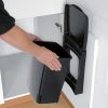 Brabantia 180010 Built In Bin ajtóra szerelhető szemetes szögletes, 10L, fekete