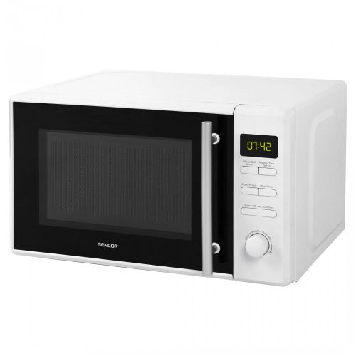 Sencor SMW 5220 mikrohullámú sütő, 1000 W, 20 liter, grill funkció, fehér