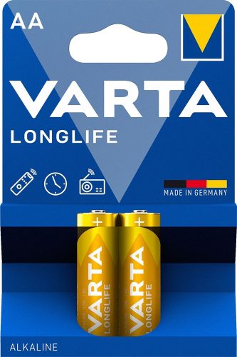 Varta 4106101412 Longlife AA (LR6) alkáli ceruza elem (2db/bliszter)