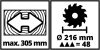 Einhell 4300380 TC-SM 216 Vonó-fejező-gérvágó fűrész, 1500W, 5200 ford/perc