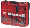 Einhell 4513992 TE-CD 18/40 Li+69 akkumulátoros fúró - csavarozó, 2x2Ah, 64 részes tartozékkészlet, kofferben