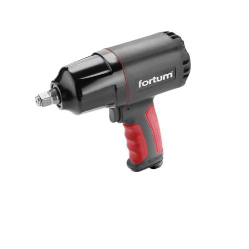 Fortum 4795013 légkulcs, 1/2", 1300Nm, extra erős, (Twin Hammer), 7500 1/min, 227 l/min, 6,3 Bar, 1/4" tömlőcsatlakozó, 2,0kg
