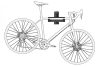 Meliconi MyBike fali kerékpár tartó konzol, billenthető, 30kg, fekete