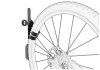 Meliconi MyBike fali kerékpár tartó konzol kerékfüggesztéssel, 30kg, fekete
