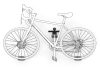 Meliconi MyBike fali kerékpár tartó konzol pedálfüggesztéssel, 30kg, fekete