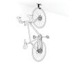 Meliconi MyBike mennyezeti kerékpár tartó konzol kerékfüggesztéssel, 30kg, fekete