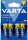 Varta 4906121414 Longlife Power AA (LR6) alkáli ceruza elem 4db/bliszter