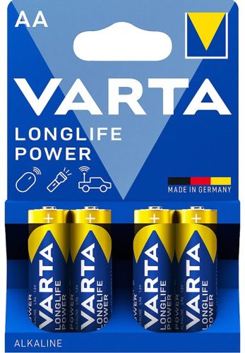 Varta 4906121414 Longlife Power AA (LR6) alkáli ceruza elem 4db/bliszter