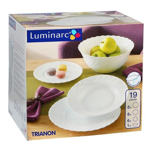 Luminarc Trianon Opal 19 részes opálüveg étkészlet