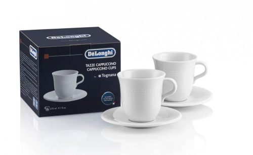 DeLonghi DLSC309 Porcelán cappuccino csésze, 2 darabos kiszerelés, fehér