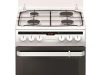 Amica 55898 Kombinált tűzhely, 50cm, 4 gázégő, 62 liter, grill, 3,5kW, fehér