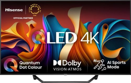 Hisense 55A7NQ 4K UHD Smart QLED televízió, 275cd/m2, 60Hz, 4000:1, 55" (139cm)