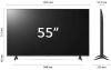 LG 55UR78003LK 4K Ultra HD Smart LED Televízió, 55" (139cm), fekete
