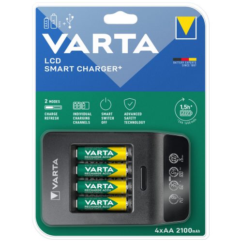 Varta 57684101441 LCD Smart Charger/4db/AA/2100mAh akku/akku töltő