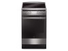 Amica 55352 szabadonálló kerámialapos tűzhely, 50cm, 4 főzőzóna, légkeverés, grill, 9,3kW, inox