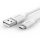 Ugreen USB-Micro USB kábel, QC 3.0, 2,4A, 1,5 méter, fehér (60142)