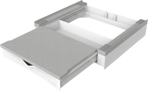 Meliconi BASE TORRE DUO mosógép, szárítógép összeépítő keret kihúzható fiókkal, fedéllel (656123)