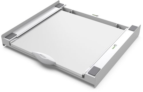 Meliconi TORRE GREEN+ ABS mosógép, szárítógép összeépítő keret kihúzható farost lemez fiókkal (656129)