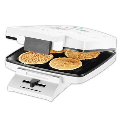 Trisa 734070 Ostyasütő, Sajtostallér sütő, 1000W, fehér, 4 minta, 7 recept, Tapadásmentes felület
