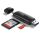 Ugreen 80191B CM304 USB + USB-C adapter SD + microSD kártyaolvasó, fekete