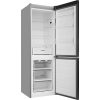 Whirlpool W5 821EOX2 alulfagyasztós hűtőszekrény, 228/111 liter kapacitás, inox