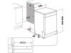 Whirlpool WFC 3C26 P szabadonálló mosogatógép, 14 teríték, 46 dB, fehér
