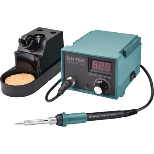 Extol Industrial 8794520 Forrasztó Állomás, 70W, 200-450°C, Elektronikusan Szabályozott, 2 Heggyel