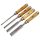Extol Premium 8812420 favéső készlet, CV. , 4db, 6-12-20-25mm HRC56-62, kőrisfa nyél