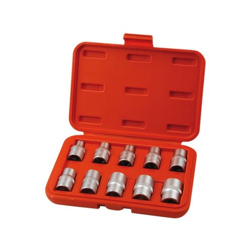 Extol Premium 8818128 bitdugófej klt. belső, 10db, TORX, 1/2"×38mm (E8-10-11-12-14-16-18-20-22-24), CrV/S2