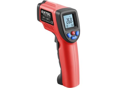 Extol Premium 8831302 infravörös digitális hőmérő, -50°C ~ +550°C, LCD kijelző,