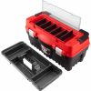 Extol Premium 8856081 szerszámosláda, műanyag 547×271×278mm, fémcsatos, tálcával, lakatolható, ALU nyél