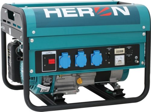 Heron 8896111 benzinmotoros áramfejlesztő, max 2,3 kVA, egyfázisú (EGM-25 AVR)