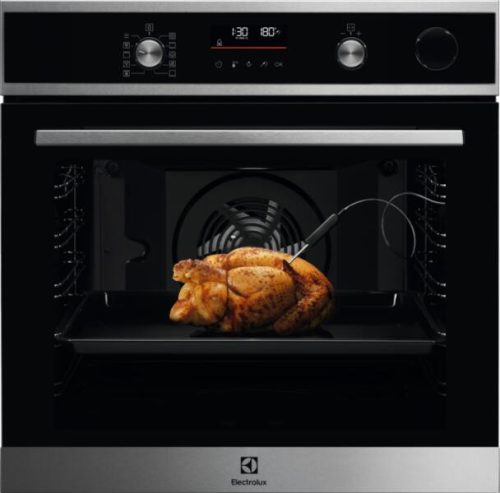 Electrolux EOC6H76X SteamCrisp 700 beépíthető gőzsütő, 72liter, 3.4kW, 30 -300°C, aqua clean tisztítás, fekete -inox